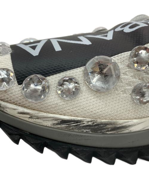 DOLCE & GABBANA（ドルチェ＆ガッバーナ）DOLCE & GABBANA (ドルチェ＆ガッバーナ) ロックスタッズ スニーカー  CK1641 AZ235 ホワイト×ブラック サイズ:SIZE 40の古着・服飾アイテム