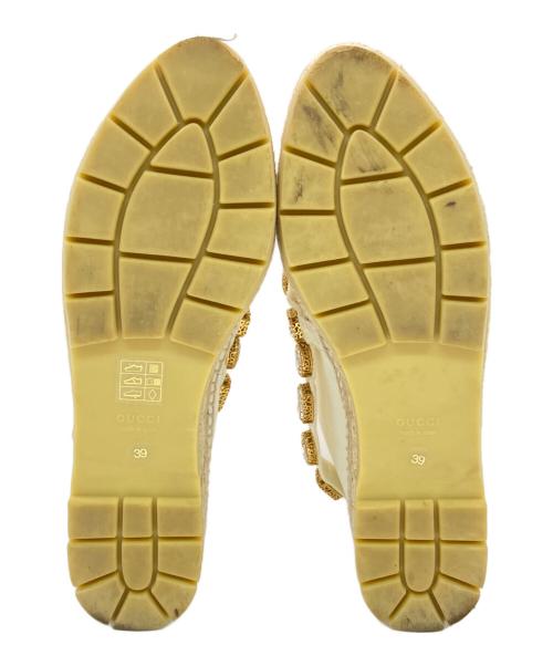 GUCCI（グッチ）GUCCI (グッチ) エスパドリーユ 577260 アイボリー サイズ:SIZE 39の古着・服飾アイテム