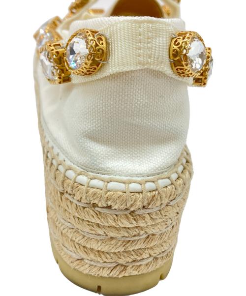 GUCCI（グッチ）GUCCI (グッチ) エスパドリーユ 577260 アイボリー サイズ:SIZE 39の古着・服飾アイテム