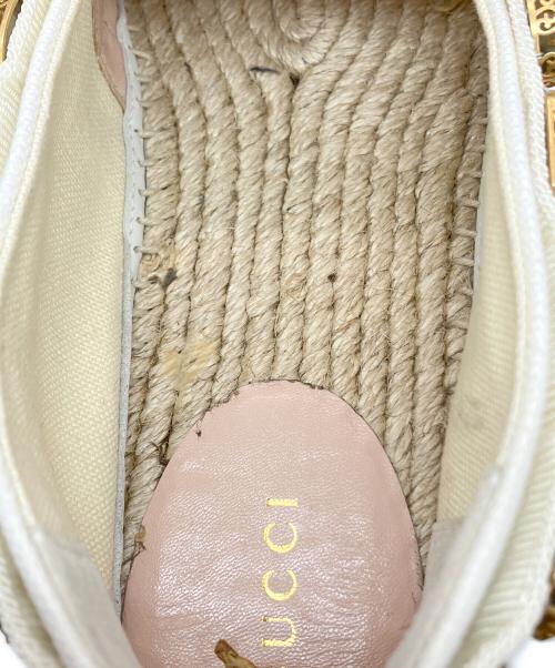 GUCCI（グッチ）GUCCI (グッチ) エスパドリーユ 577260 アイボリー サイズ:SIZE 39の古着・服飾アイテム