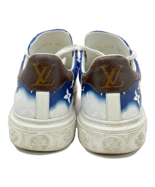LOUIS VUITTON（ルイ ヴィトン）LOUIS VUITTON (ルイ ヴィトン) タイムアウト・ライン LVエスカル モノグラム ローカットスニーカー ブルー・ホワイト サイズ:SIZE 39の古着・服飾アイテム