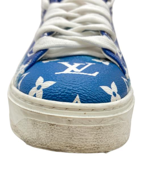 LOUIS VUITTON（ルイ ヴィトン）LOUIS VUITTON (ルイ ヴィトン) タイムアウト・ライン LVエスカル モノグラム ローカットスニーカー ブルー・ホワイト サイズ:SIZE 39の古着・服飾アイテム