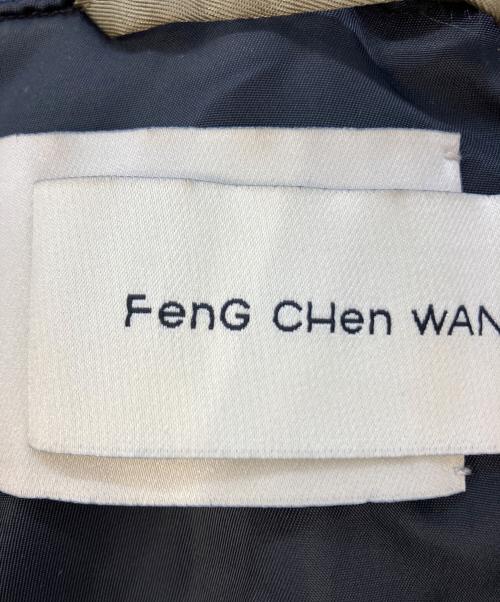 FenG CHen WANG（フェンチェンワン）FenG CHen WANG (フェンチェンワン) FCW DECONSTRUCTED NYLON PANELLED JACKET　FMF14JK32 カーキ×ネイビー サイズ:SIZE XSの古着・服飾アイテム