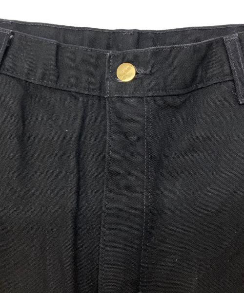CarHartt（カーハート）CarHartt (カーハート) DOUBLE FRONT WORK DUNGAREE/ダブルニーワークパンツ ブラック サイズ:SIZE W36×L30の古着・服飾アイテム