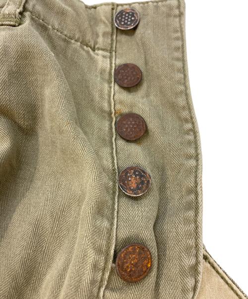 POLO RALPH LAUREN（ポロ・ラルフローレン）POLO RALPH LAUREN (ポロ・ラルフローレン) ヘリンボーントラウザーパンツ　MNBLBTMM4100082 カーキ サイズ:SIZE W32×L32の古着・服飾アイテム