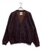 YOKE×Graphpaperヨーク×グラフペーパー）の古着「4Color Mix Mohair Jacquard Cardigan」｜ブラウン