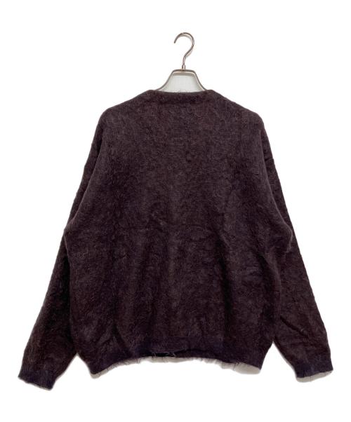 YOKE（ヨーク）YOKE (ヨーク) Graphpaper (グラフペーパー) 4Color Mix Mohair Jacquard Cardigan ブラウン サイズ:SIZE2の古着・服飾アイテム