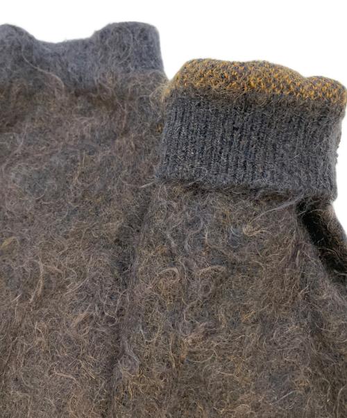 YOKE（ヨーク）YOKE (ヨーク) Graphpaper (グラフペーパー) 4Color Mix Mohair Jacquard Cardigan ブラウン サイズ:SIZE2の古着・服飾アイテム