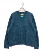YOKE×Graphpaperヨーク×グラフペーパー）の古着「4Color Mix Mohair Jacquard Cardigan/4カラーミックスモヘアジャカードカーディガン」｜グリーン