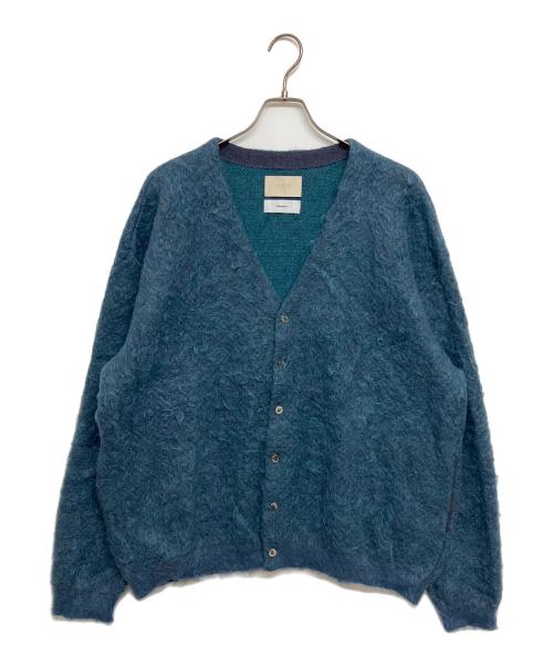 YOKE（ヨーク）YOKE (ヨーク) 4Color Mix Mohair Jacquard Cardigan/4カラーミックスモヘアジャカードカーディガン ブルー サイズ:SIZE2の古着・服飾アイテム