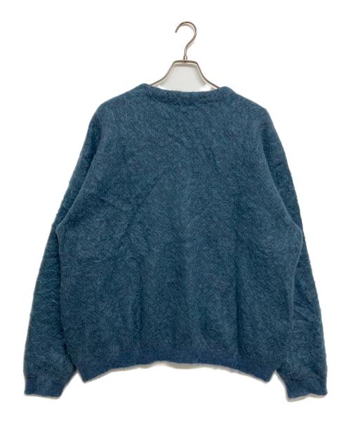 YOKE（ヨーク）YOKE (ヨーク) 4Color Mix Mohair Jacquard Cardigan/4カラーミックスモヘアジャカードカーディガン ブルー サイズ:SIZE2の古着・服飾アイテム