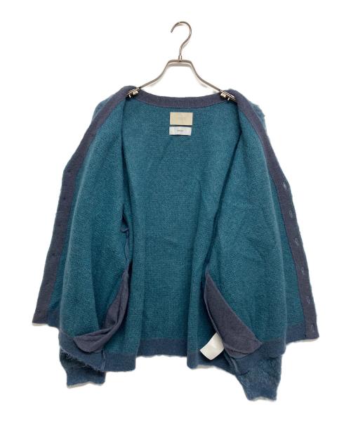 YOKE（ヨーク）YOKE (ヨーク) 4Color Mix Mohair Jacquard Cardigan/4カラーミックスモヘアジャカードカーディガン ブルー サイズ:SIZE2の古着・服飾アイテム