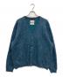 YOKE（ヨーク）の古着「4Color Mix Mohair Jacquard Cardigan/4カラーミックスモヘアジャカードカーディガン」｜ブルー
