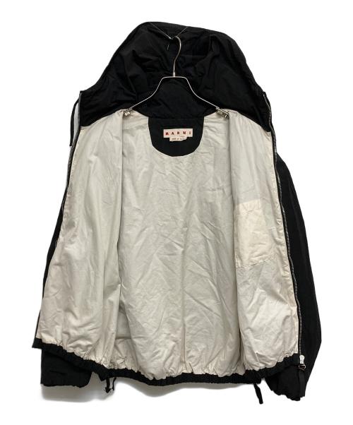 MARNI（マルニ）MARNI (マルニ) ポリエステルナイロンジップフーディ　JUMU0179SU UTP786 ブラック サイズ:SIZE44の古着・服飾アイテム