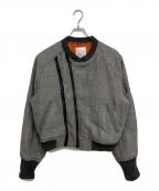 SUBLATIONSサブレーションズ）の古着「HERRINGBONE ADJUSTABLE MA-1　S141708」｜グレー