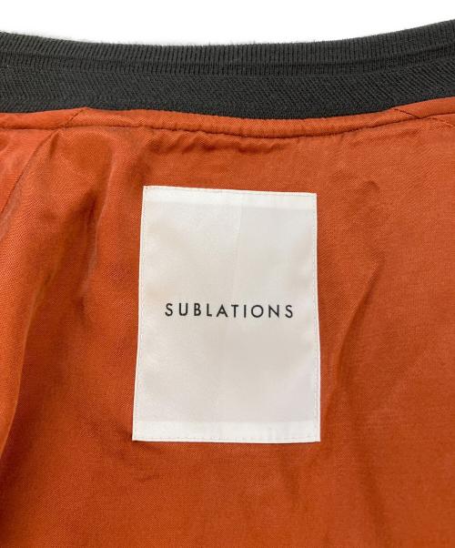 SUBLATIONS（サブレーションズ）SUBLATIONS (サブレーションズ) HERRINGBONE ADJUSTABLE MA-1　S141708 グレー サイズ:SIZE Freeの古着・服飾アイテム