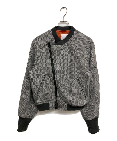 SUBLATIONS（サブレーションズ）SUBLATIONS (サブレーションズ) HERRINGBONE ADJUSTABLE MA-1　S141708 グレー サイズ:SIZE Freeの古着・服飾アイテム
