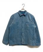 SUPREMEシュプリーム）の古着「Quilted Corduroy Shirt」｜ブルー