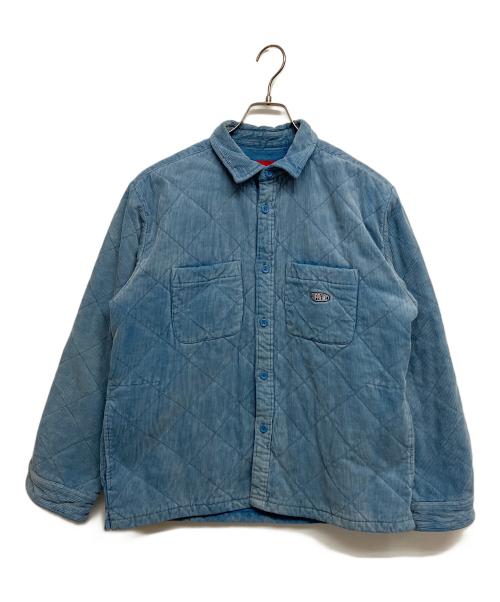 SUPREME（シュプリーム）SUPREME (シュプリーム) Quilted Corduroy Shirt ブルー サイズ:SIZE Sの古着・服飾アイテム