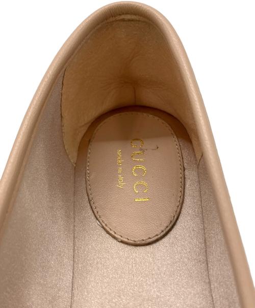 GUCCI（グッチ）GUCCI (グッチ) ホースビット フラットバレエシューズ ピンク サイズ:SIZE35の古着・服飾アイテム