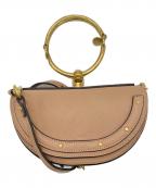 Chloeクロエ）の古着「ナイルスモールミノディエールショルダーバッグ　03-17-99-65」｜ベージュ