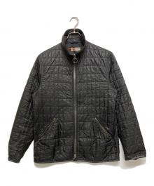 PRADA SPORTS（プラダスポーツ）の古着「レザーパイピングキルティングジャケット」｜ブラック