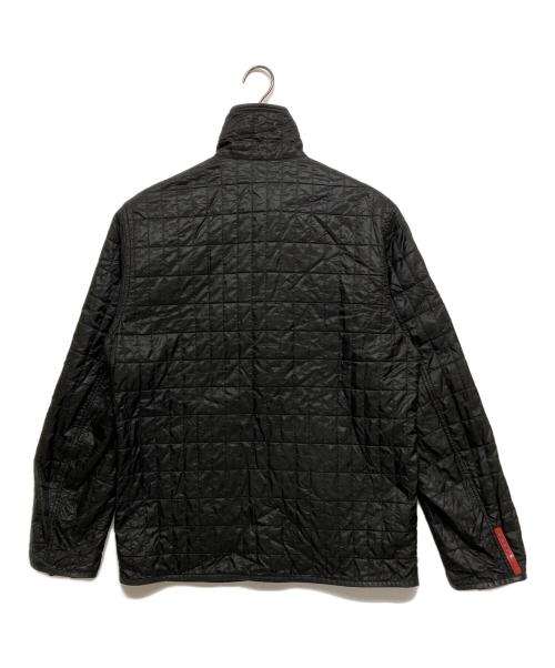 PRADA SPORTS（プラダスポーツ）PRADA SPORTS (プラダスポーツ) レザーパイピングキルティングジャケット ブラック サイズ:SIZE Mの古着・服飾アイテム