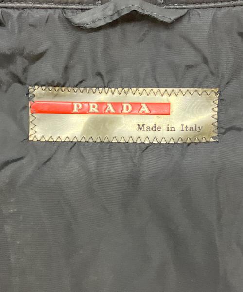 PRADA SPORTS（プラダスポーツ）PRADA SPORTS (プラダスポーツ) レザーパイピングキルティングジャケット ブラック サイズ:SIZE Mの古着・服飾アイテム