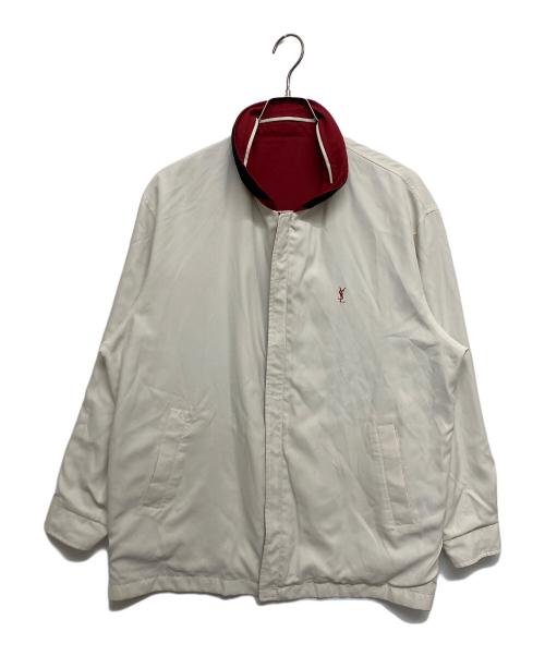 Yves Saint Laurent（イヴサンローラン）Yves Saint Laurent (イヴサンローラン) オールドリバーシブルスイングトップ レッド×アイボリー サイズ:SIZE100の古着・服飾アイテム