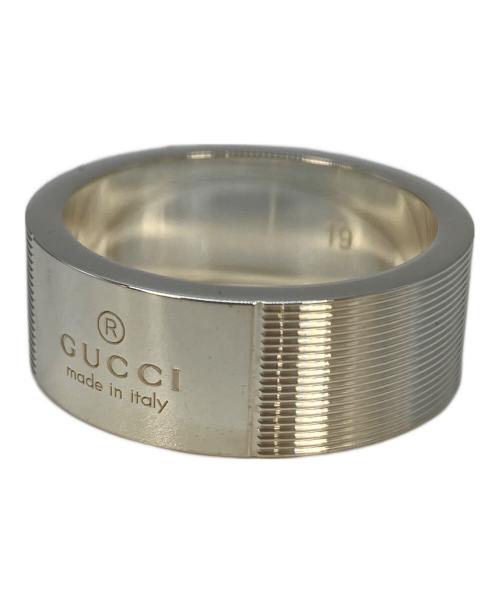 GUCCI（グッチ）GUCCI (グッチ) グッチロゴリング 163179 J8400 シルバー サイズ:18号の古着・服飾アイテム