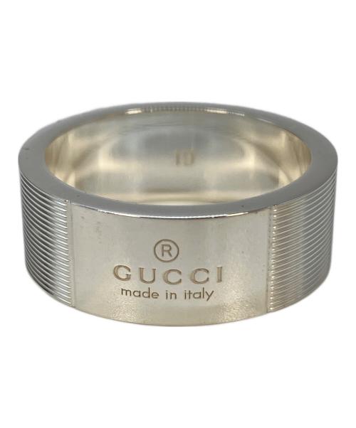 GUCCI（グッチ）GUCCI (グッチ) グッチロゴリング 163179 J8400 シルバー サイズ:18号の古着・服飾アイテム