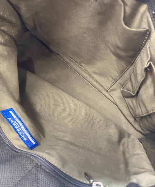 BURBERRY BLUE LABEL（バーバリー ブルー レーベル）BURBERRY BLUE LABEL (バーバリー ブルー レーベル) ホースロゴキャンバスハンドバッグ ブラウン サイズ:実寸参照の古着・服飾アイテム