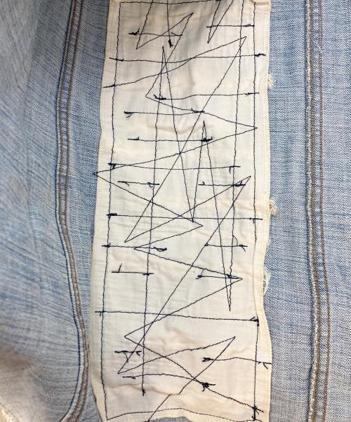 hysterics（ヒステリックス）hysterics (ヒステリックス) ダメージ加工デニムスカート　3AK-3911 インディゴ サイズ:SIZE Sの古着・服飾アイテム