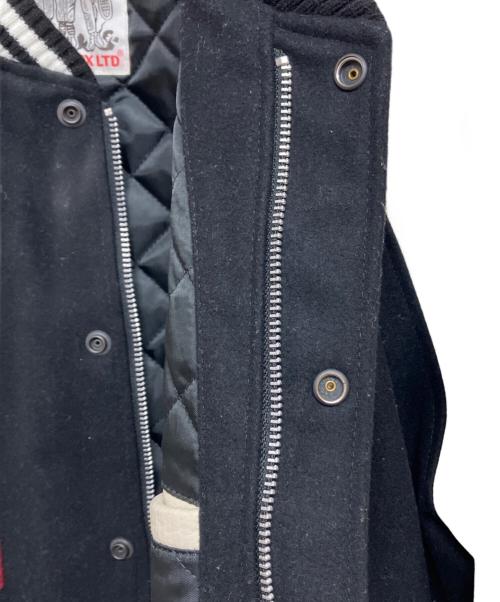 AVIREX（アヴィレックス）AVIREX (アヴィレックス) 2TONE VARSITY JACKET ALL STARS 2トーン ヴァーシティ ジャケット オールスターズ 6122113 ブラック サイズ:2XLの古着・服飾アイテム