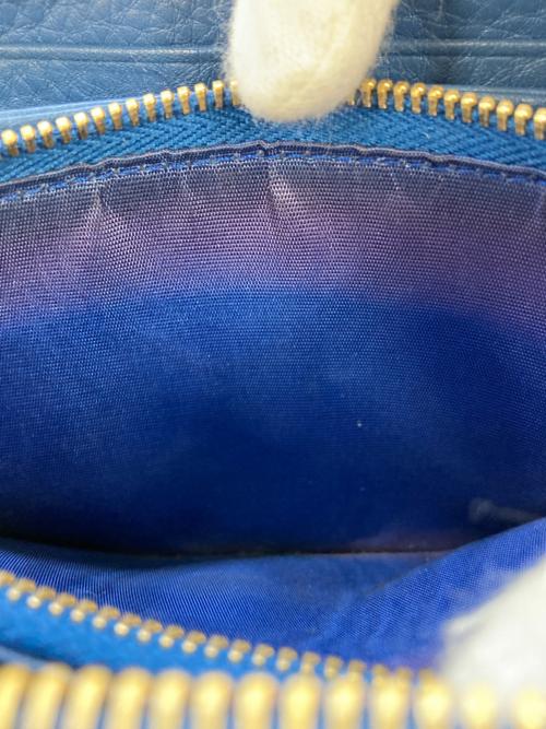 PRADA（プラダ）PRADA (プラダ) ラウンドファスナー財布 1ML506 ブルー サイズ:実寸参照の古着・服飾アイテム