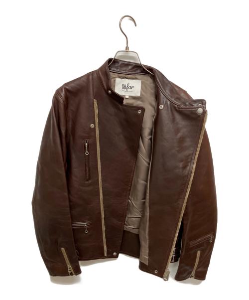 so far（ソーファー）so far (ソーファー) HORSE LEATHER RIDERS/ホースレザージャケット S1502UJK01 ブラウン サイズ:U3の古着・服飾アイテム