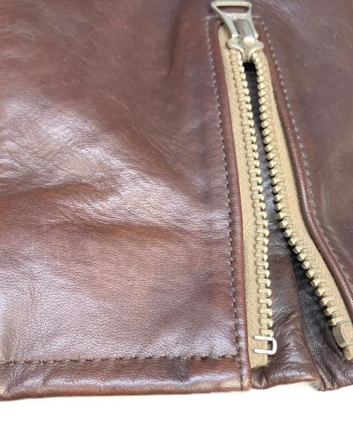 so far（ソーファー）so far (ソーファー) HORSE LEATHER RIDERS/ホースレザージャケット S1502UJK01 ブラウン サイズ:U3の古着・服飾アイテム