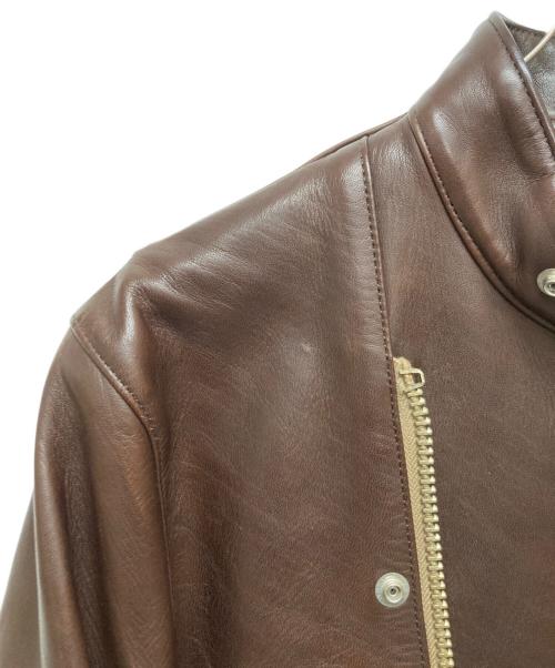 so far（ソーファー）so far (ソーファー) HORSE LEATHER RIDERS/ホースレザージャケット S1502UJK01 ブラウン サイズ:U3の古着・服飾アイテム