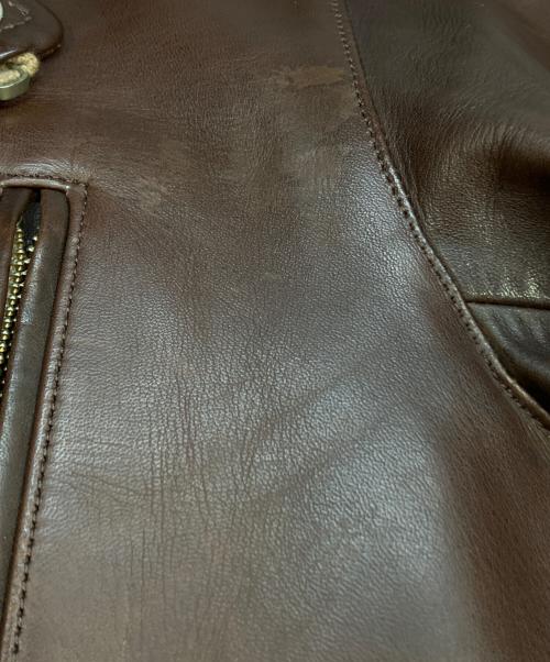 so far（ソーファー）so far (ソーファー) HORSE LEATHER RIDERS/ホースレザージャケット S1502UJK01 ブラウン サイズ:U3の古着・服飾アイテム