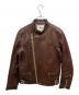 so far（ソーファー）の古着「HORSE LEATHER RIDERS/ホースレザージャケット S1502UJK01」｜ブラウン
