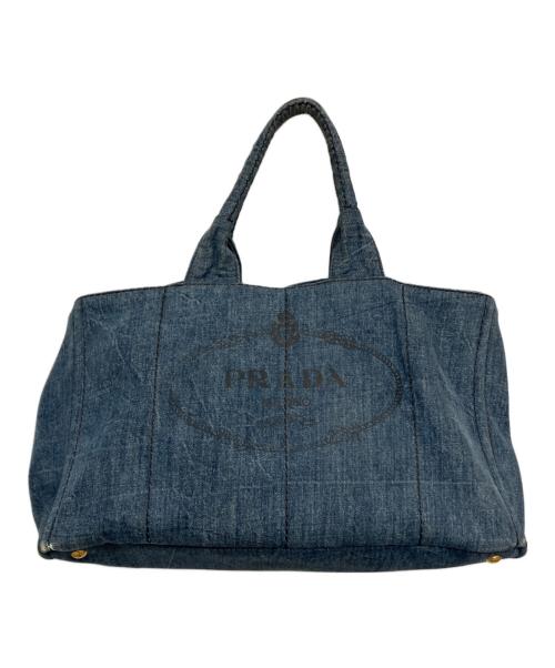 PRADA（プラダ）PRADA (プラダ) トートバッグ　BN1872 インディゴ サイズ:実寸参照の古着・服飾アイテム