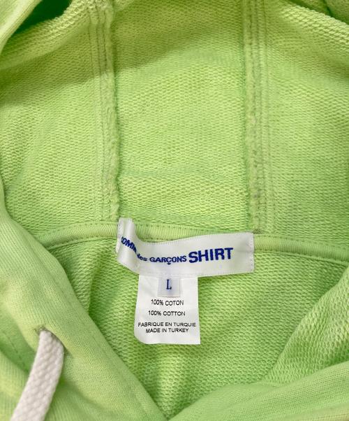 COMME des GARCONS SHIRT（コムデギャルソンシャツ）COMME des GARCONS SHIRT (コムデギャルソンシャツ) デザインジップパーカー　FQ-T028 グリーン サイズ:SIZEの古着・服飾アイテム