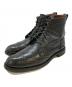 Allen Edmonds（アレン エドモンズ）の古着「ウィングチップブーツ D0114 36265」｜ブラック