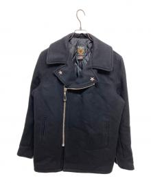 Schott（ショット）の古着「766US MELTON ZIP UP P-COAT 7823954024」｜ネイビー