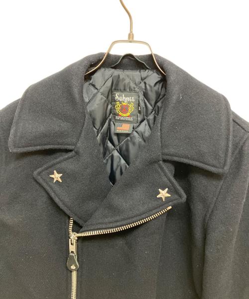 Schott（ショット）Schott (ショット) 766US MELTON ZIP UP P-COAT 7823954024 ネイビー サイズ:38の古着・服飾アイテム