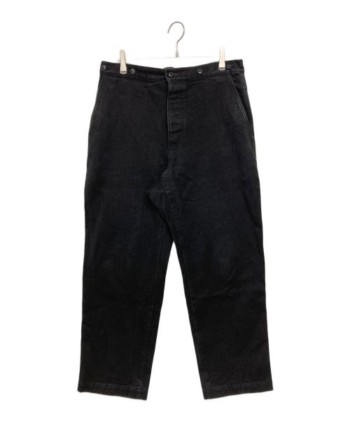 COMOLI（コモリ）COMOLI (コモリ) ブラックデニム オーバーパンツ　D01-03002 ブラック サイズ:SIZE 2の古着・服飾アイテム