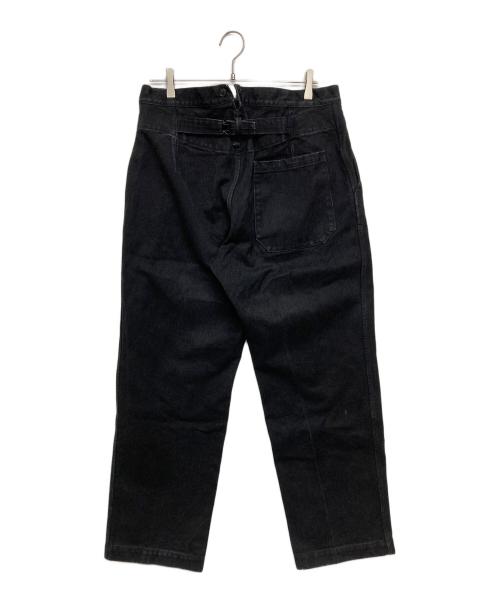 COMOLI（コモリ）COMOLI (コモリ) ブラックデニム オーバーパンツ　D01-03002 ブラック サイズ:SIZE 2の古着・服飾アイテム