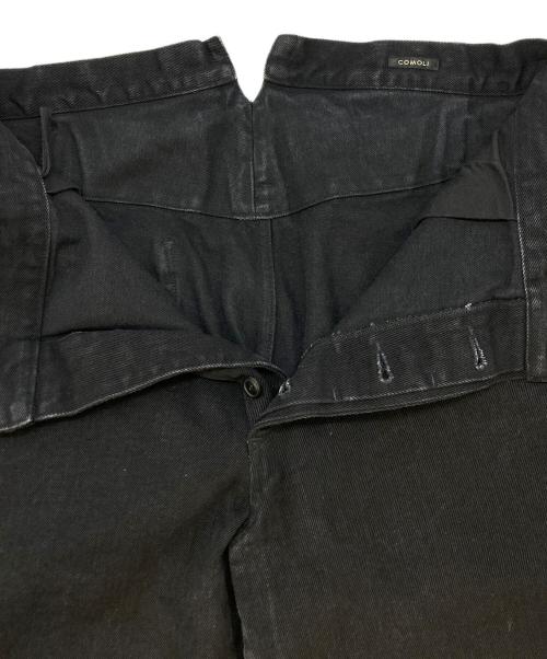 COMOLI（コモリ）COMOLI (コモリ) ブラックデニム オーバーパンツ　D01-03002 ブラック サイズ:SIZE 2の古着・服飾アイテム