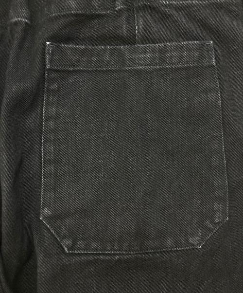 COMOLI（コモリ）COMOLI (コモリ) ブラックデニム オーバーパンツ　D01-03002 ブラック サイズ:SIZE 2の古着・服飾アイテム