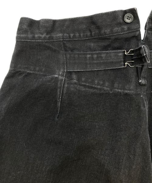 COMOLI（コモリ）COMOLI (コモリ) ブラックデニム オーバーパンツ　D01-03002 ブラック サイズ:SIZE 2の古着・服飾アイテム
